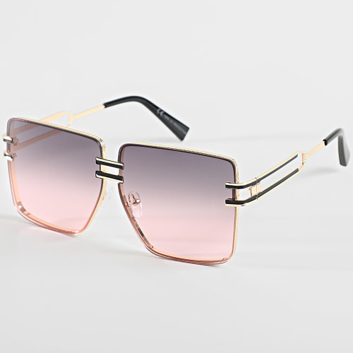 Lunettes De Soleil Doré Dégradé Doré