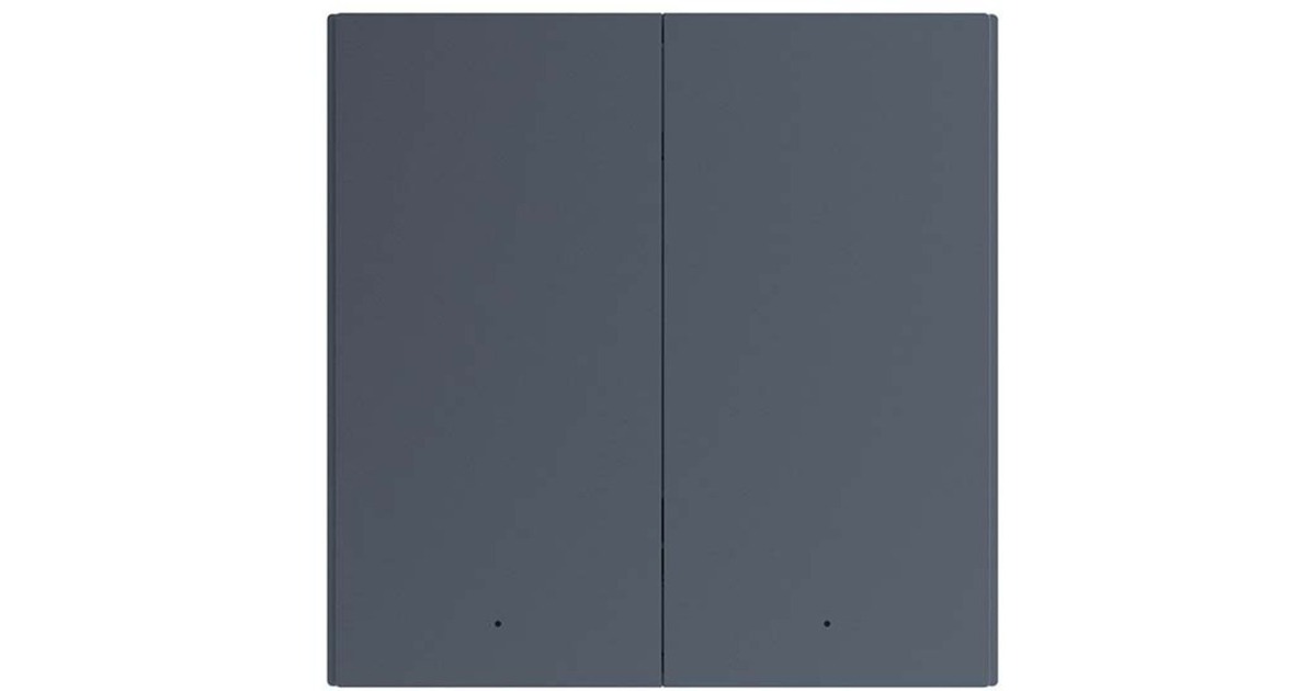 AqaraSmart Wall Switch H1 dubbele schakelaar  (Antraciet, Zigbee 3.0, neutraaldraad vereist)