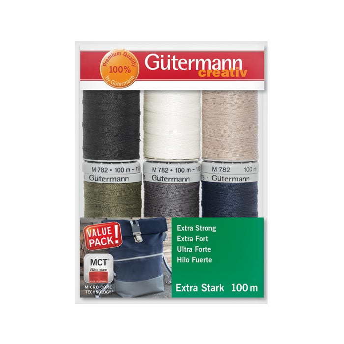 Gûtermann-Set 6 naaigaren extra sterk - Gütermann