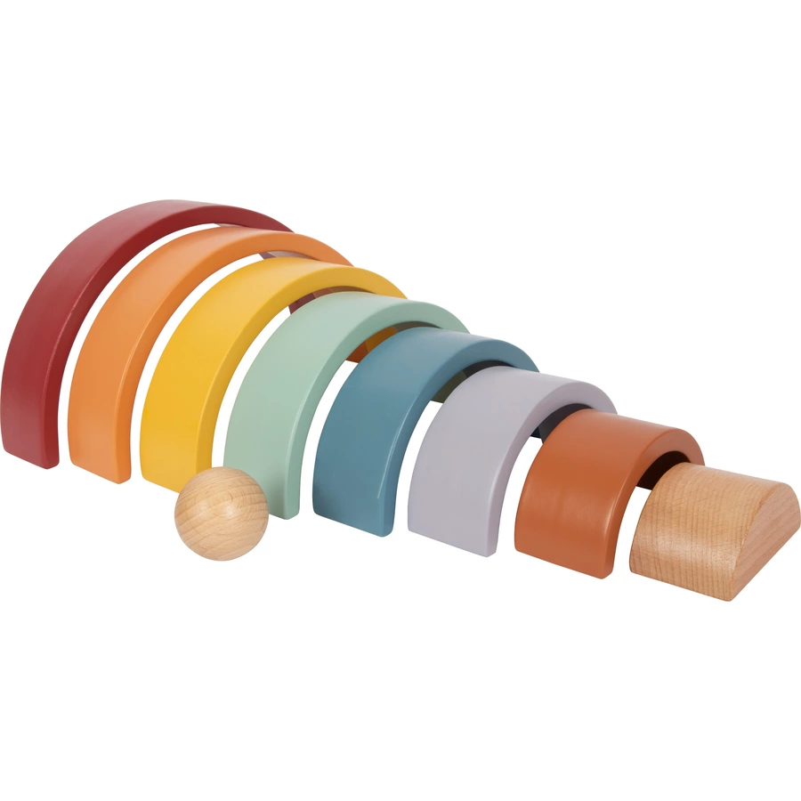 small foot® Holzbausteine Regenbogen „Safari“