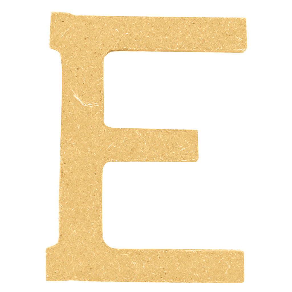 Lettre E en bois H 5cm