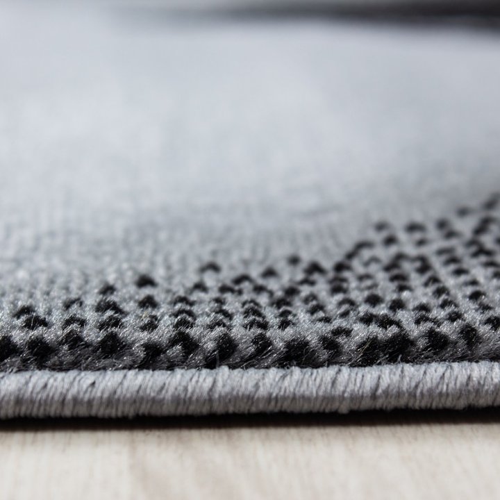 Modern vloerkleed - Plus Zwart 8008 | Ruim assortiment