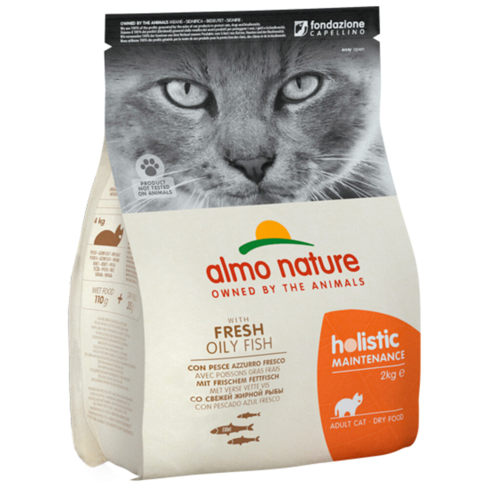 Almo Nature Holistic Witvis & Rijst Kattenvoer 2 kg