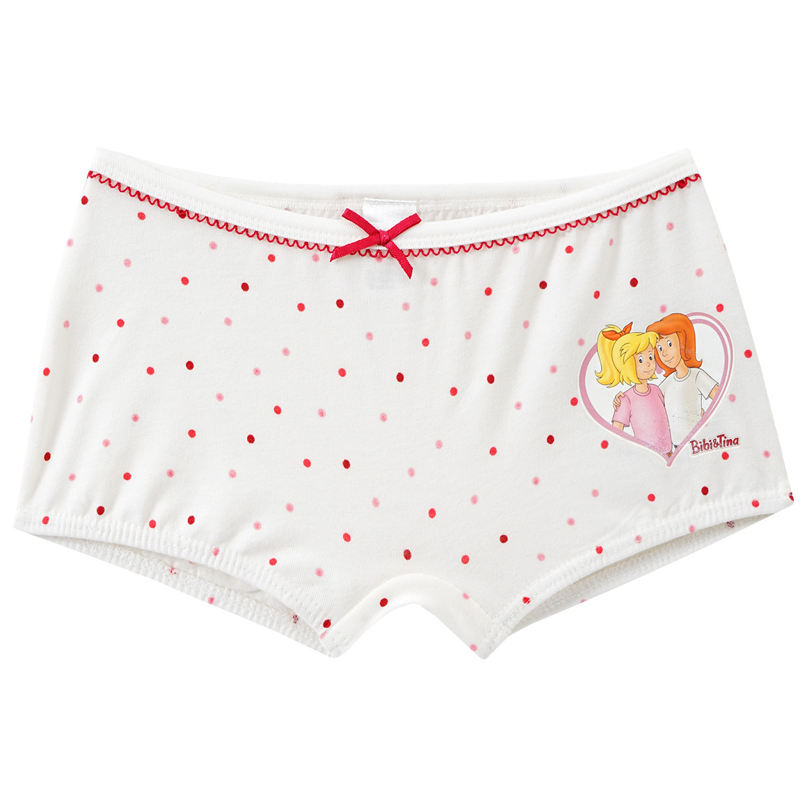 Topolino 2 Bibi & Tina Pantys mit Print weiss / rosa