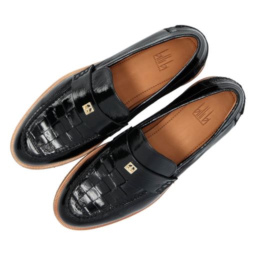 Billi Bi A6316 Loafers, Black Naplack, 38