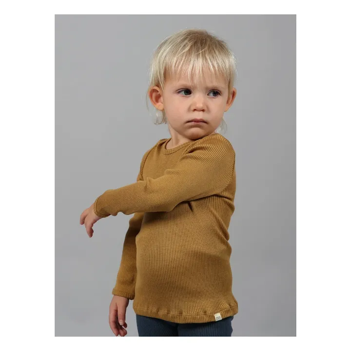 Minimalisma T-shirt Bergen Soie et Coton | Ocre