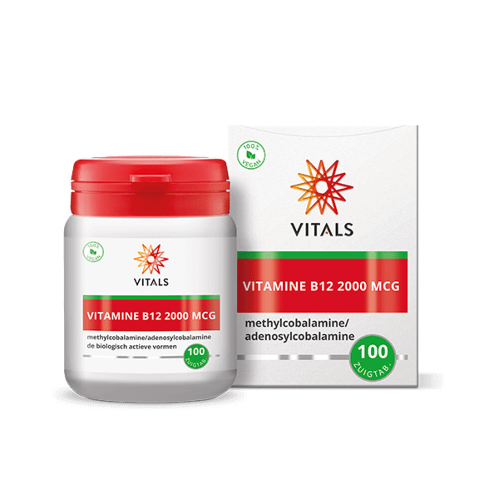 Vitals Vitamine B12 2000mcg100 zuigtabletten