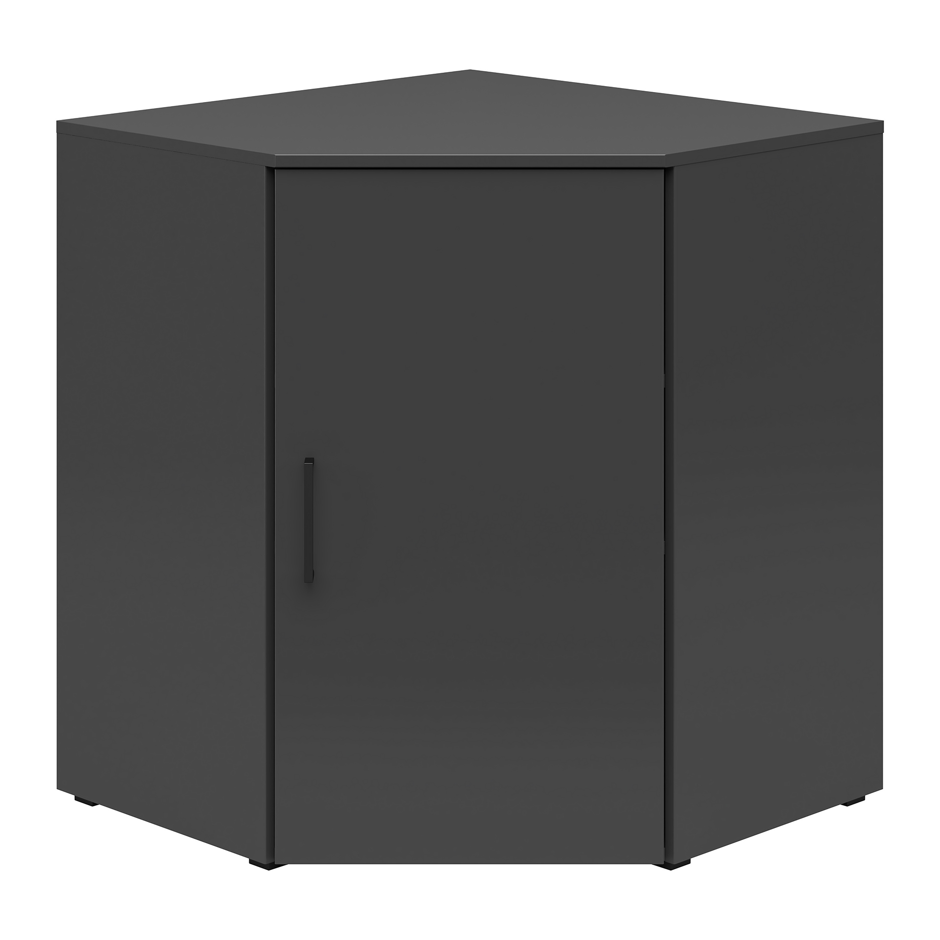 Eck-Kommode - anthrazit - 73 cm breit