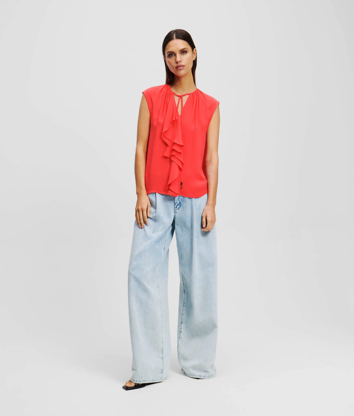 BLOUSE À VOLANTS - Hibiscus