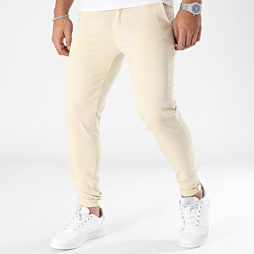 Lot De 2 Pantalon Chino Noir Beige