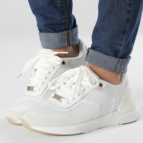 Baskets Femme Flexi Runner Lace Up 1370 White Marshmallow