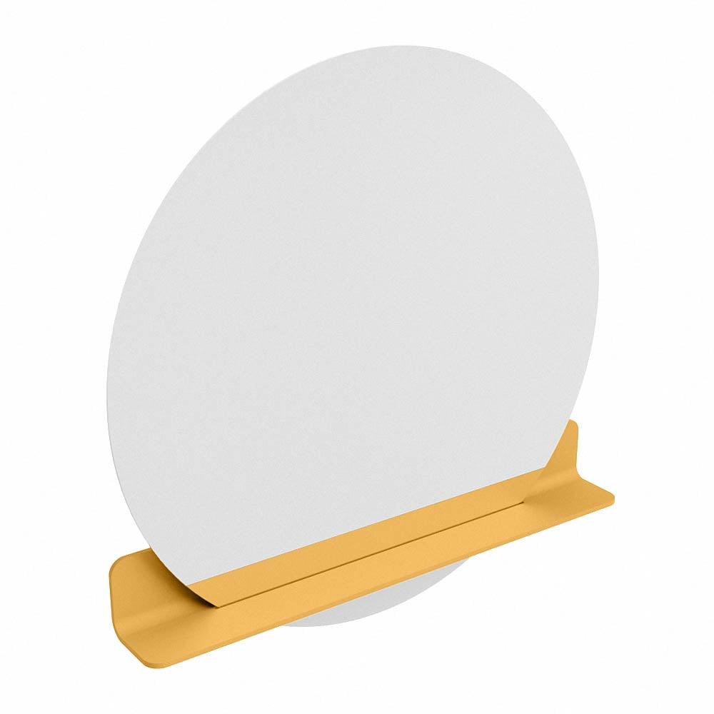 Mondiaz Spot spiegel rond Ø90cm met planchet ocher