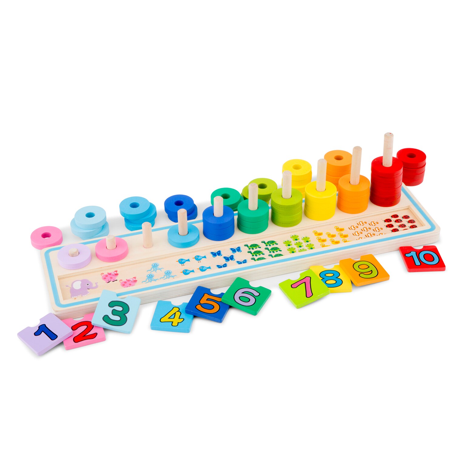 Rechenspiel Zählen lernen Spielset Kinder Lernspielzeug Holzspielzeug