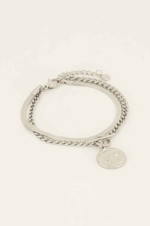 Dubbele armband met munt