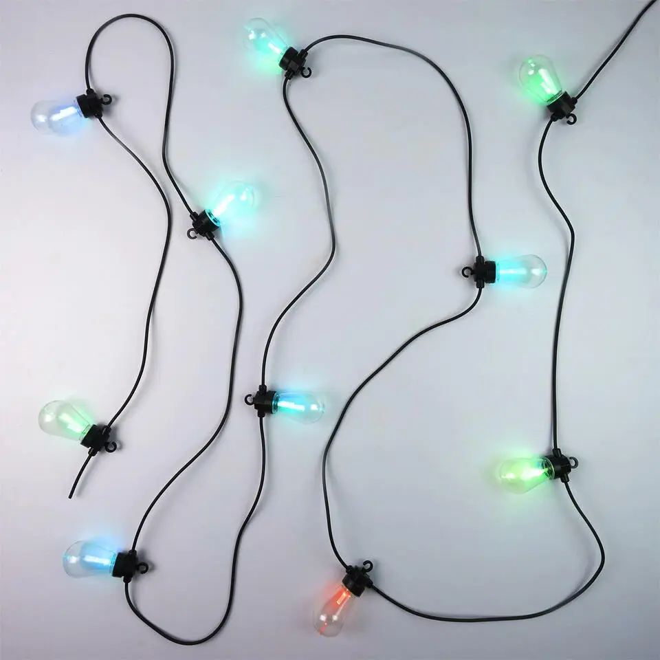 Home Deco Factory feestverlichting - 10 LED - gekleurd - 450 cm