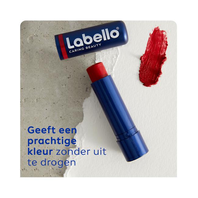 Labello Caring Beauty Lippenbalsem 24u Hydratatie Rood SPF30 1 Stuk