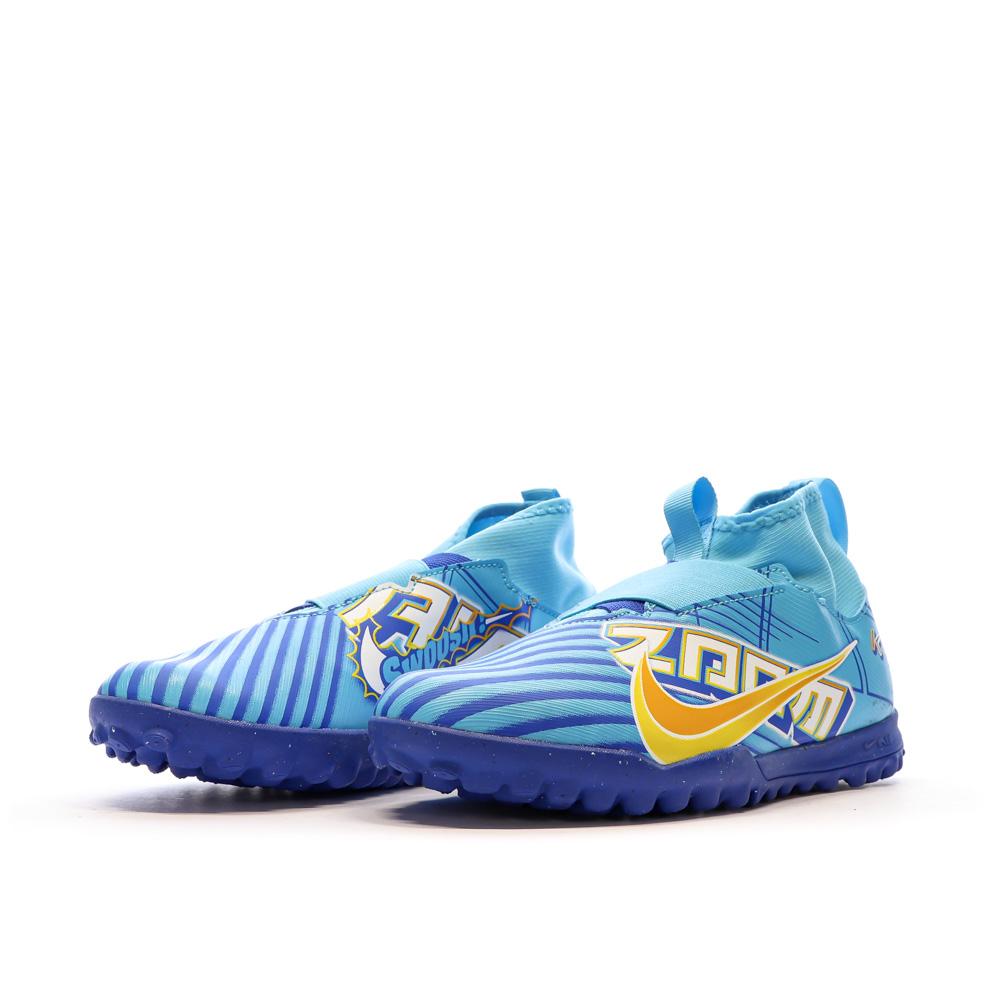 Nike Chaussures de Foot Bleu Junior Nike Zoom Vapor 15 Academy KM