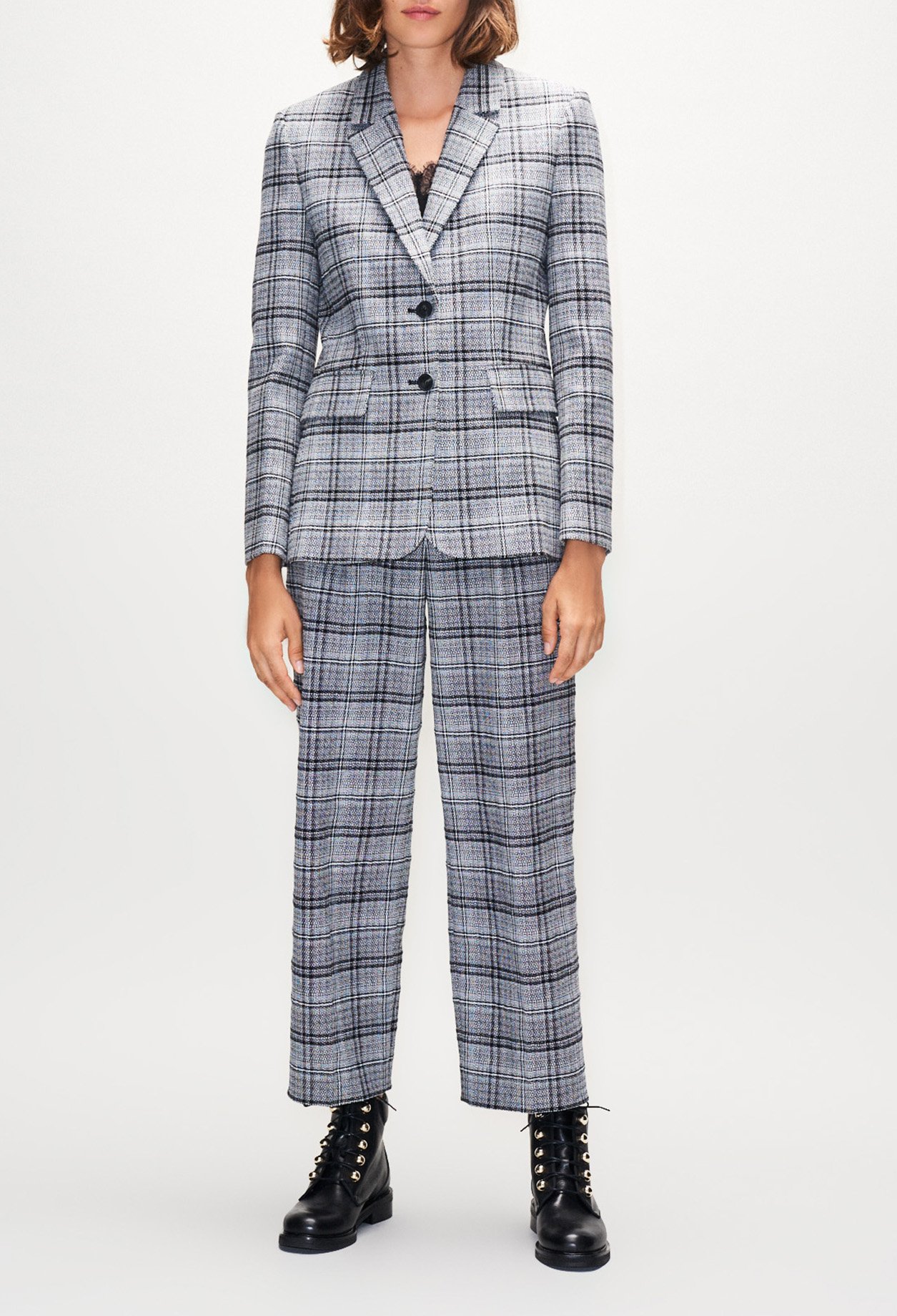 Veste &agrave; carreaux