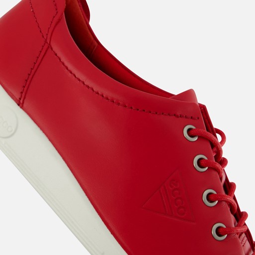 Ecco Soft 2.0 Sneakers rood Leer