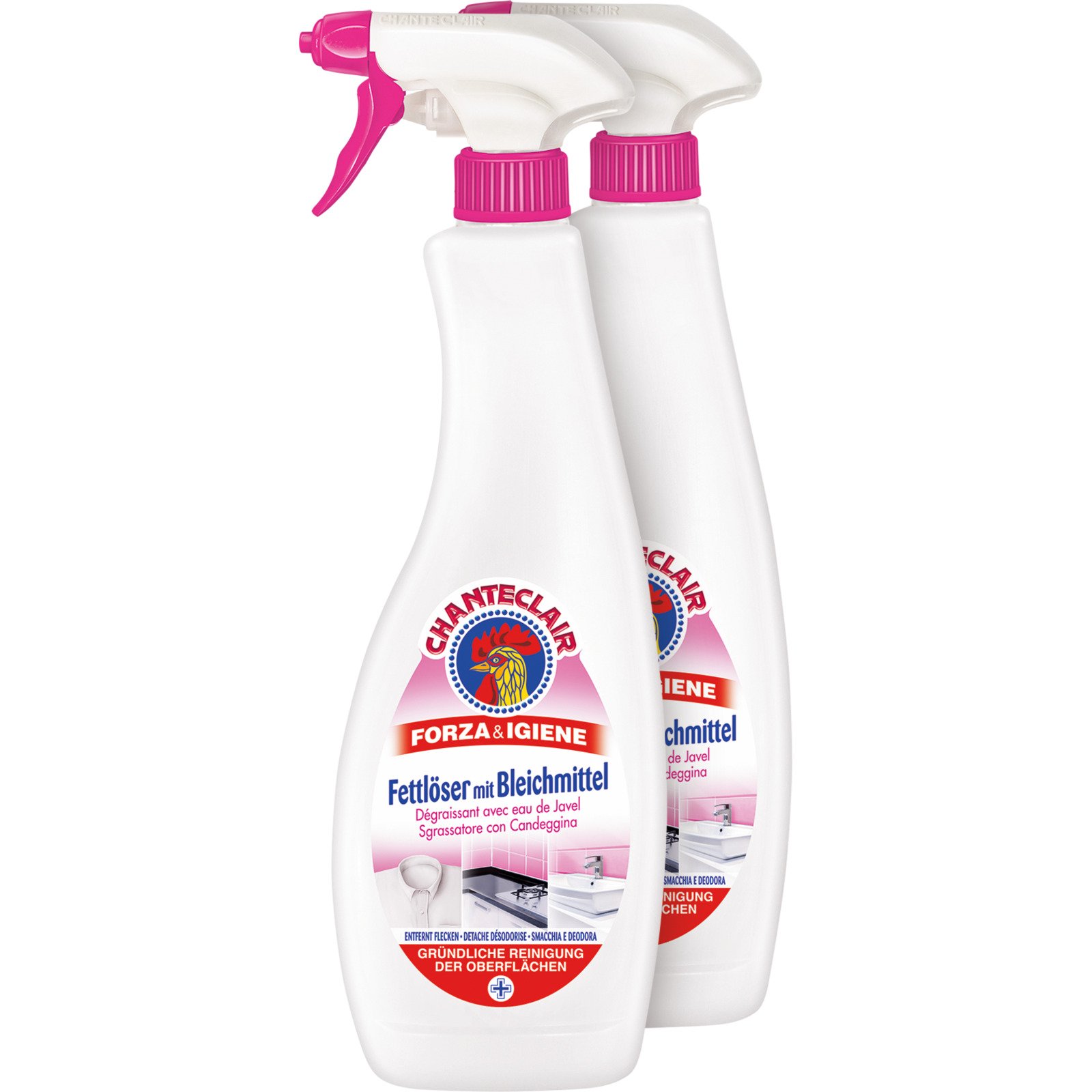 Chanteclair Fettlöser mit Bleichmittel 2 x 625 ml