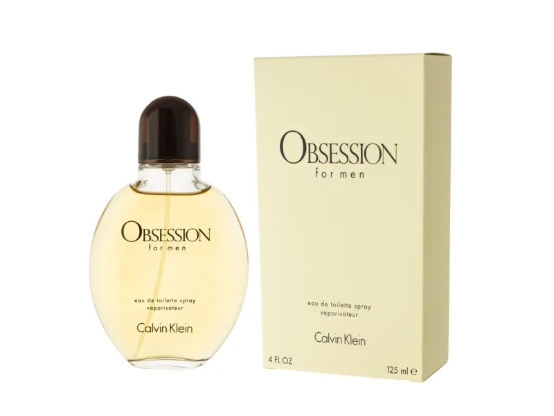 Calvin Klein Obsession For Men, Mænd, 125 ml, Ikke-genopfyldelig flaske, Bergamot, Mandarin, Lavendel, Myrrh, Salvie, Musk, Sandeltræ, Vetiver