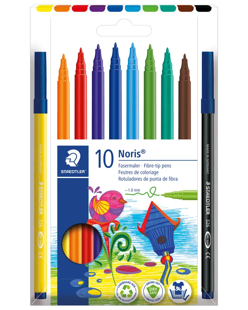 Staedtler Noris filttusser 10-pak
