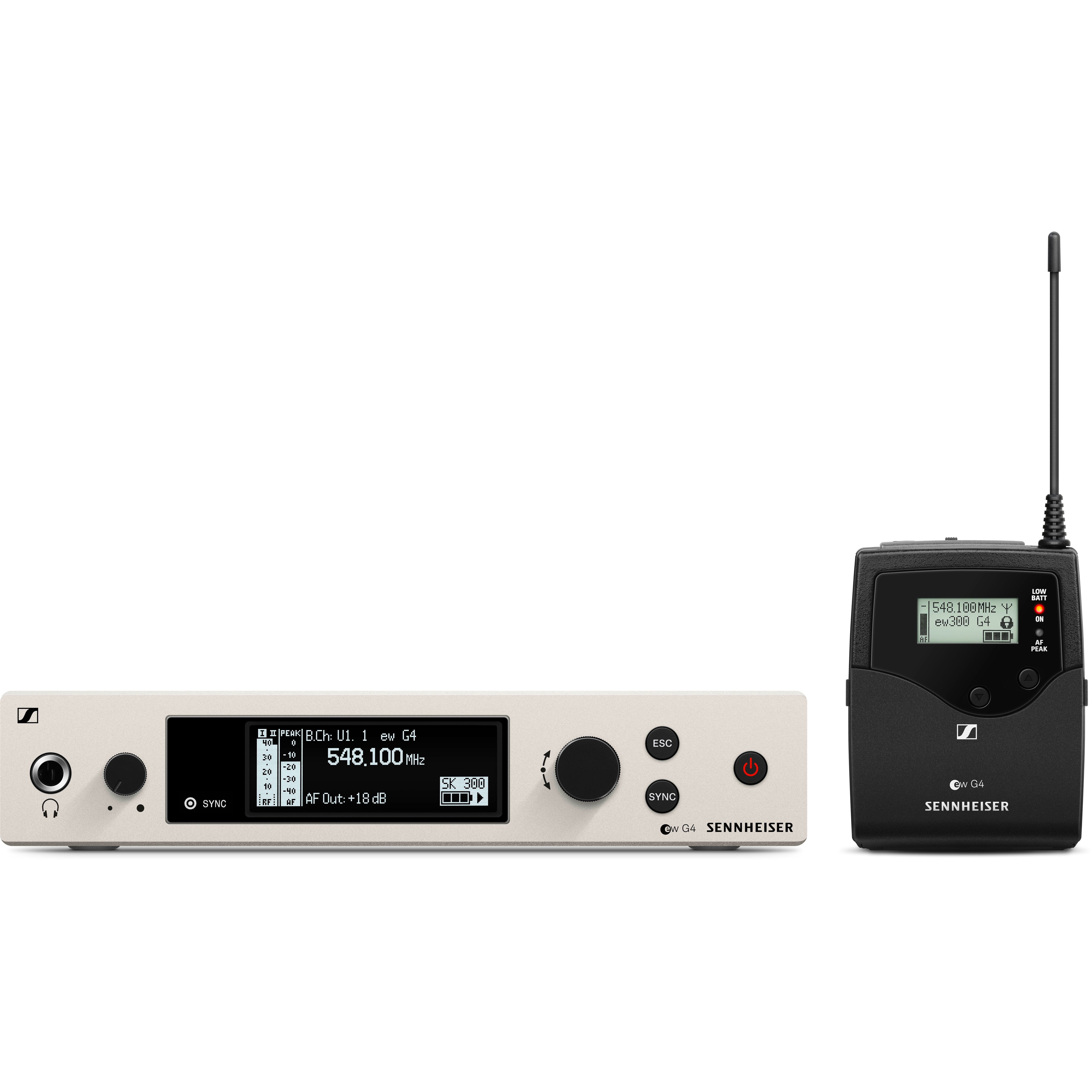 Sennheiser ew 300 G4-BASE SK-RC-AW+ bodypack set (470 - 558 MHz)