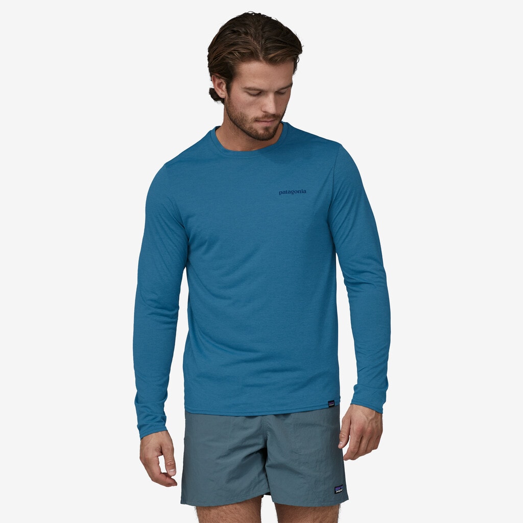 Patagonia M's L/S Cap Cool Daily Graphic Shirt - Waters<br>Supermyk og komfortabel genser!