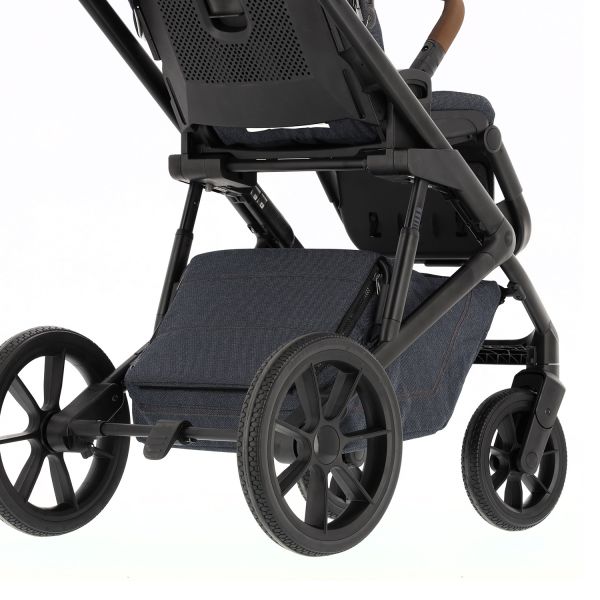 Qute Q-Rider Plus Kinderwagen - Denim Blue | Kidsriver Curve Autostoel - Black