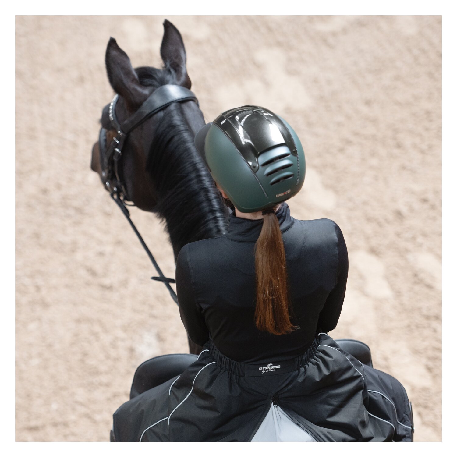 CASCO Reithelm Duell  - smaragdgrün