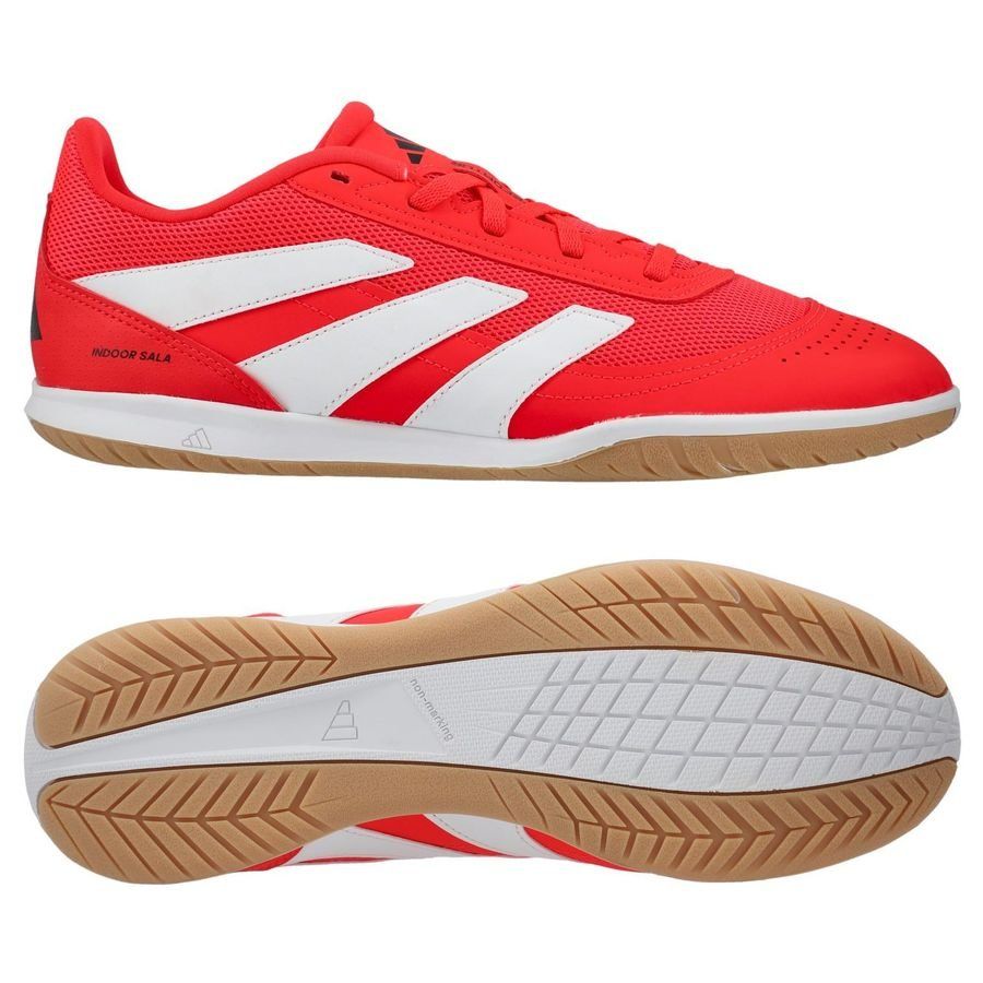 adidas Predator Club Sala IN Pure Victory - Lucid Red/Blanc/Noir