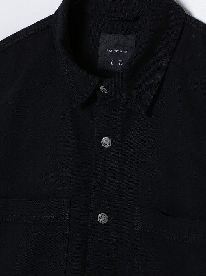 Sobretudo jeans - Preto