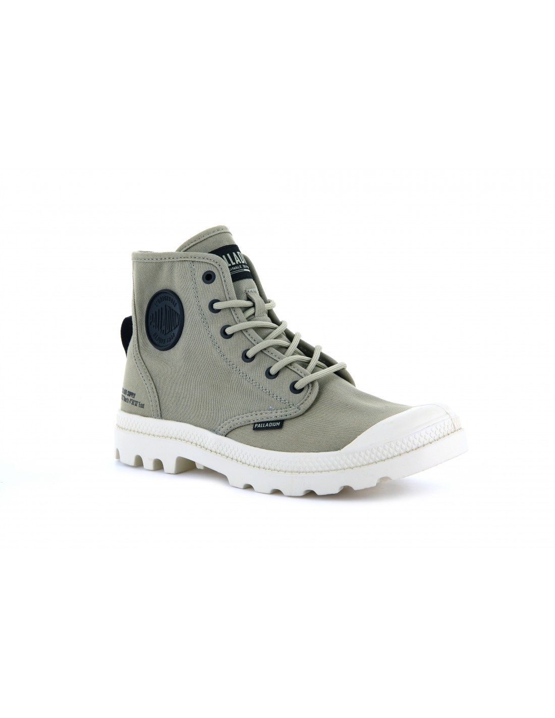 palladium Baskets Montantes Femme Pampa Hi htg Supply Kaki Gris
