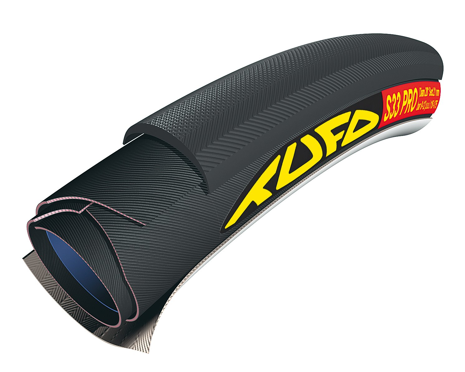 Tubular dæk TUFO S33 700 x 24C sort