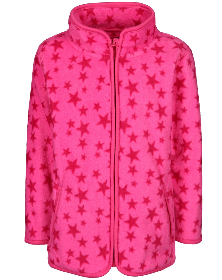 Fleece-Jacke STERNE in pink