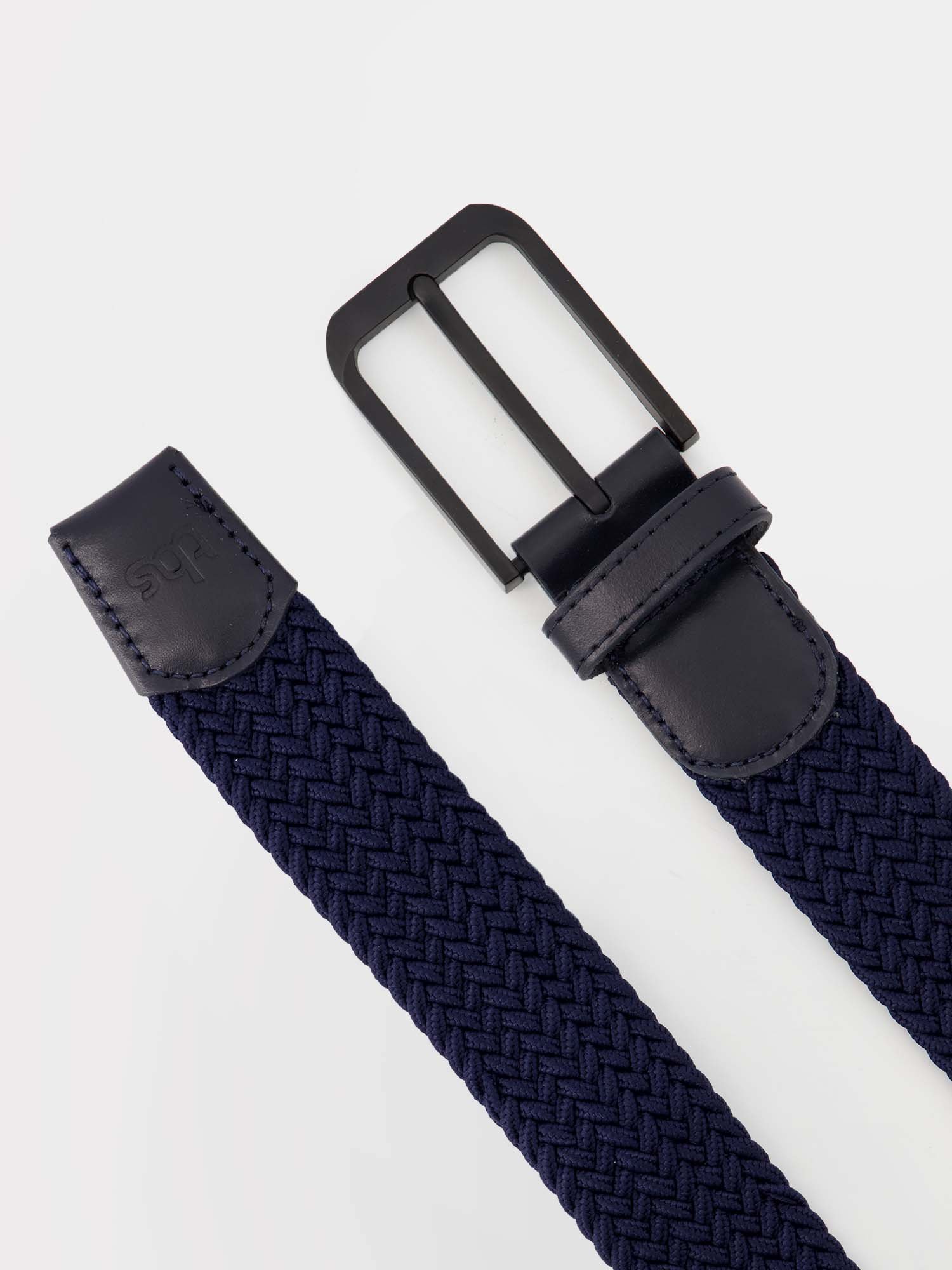 Ceinture Homme Tressée & Elastiquée Marine