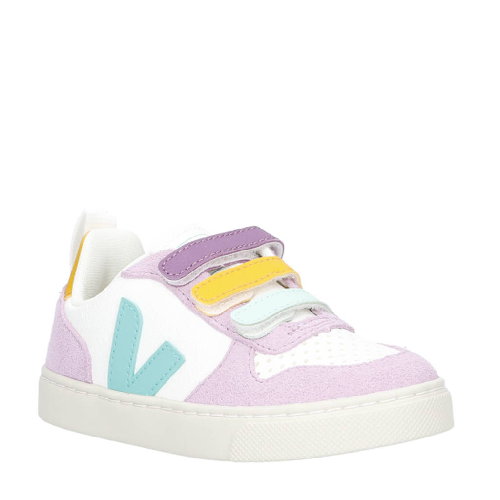 Veja Small V-10leren sneakers lila multi