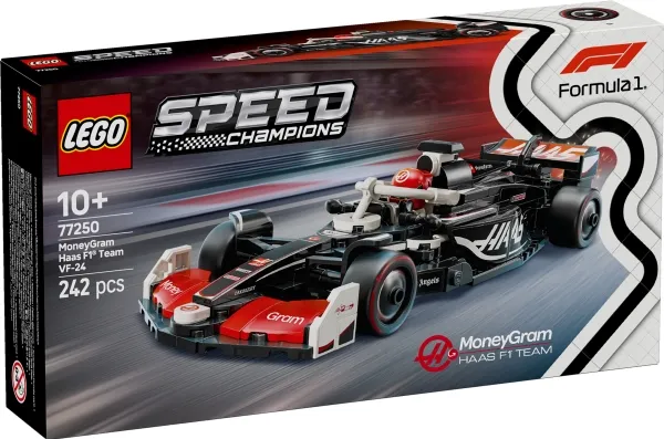 LEGO Speed Champions 77250 MoneyGram Haas F1 Team VF-24-racerbil
