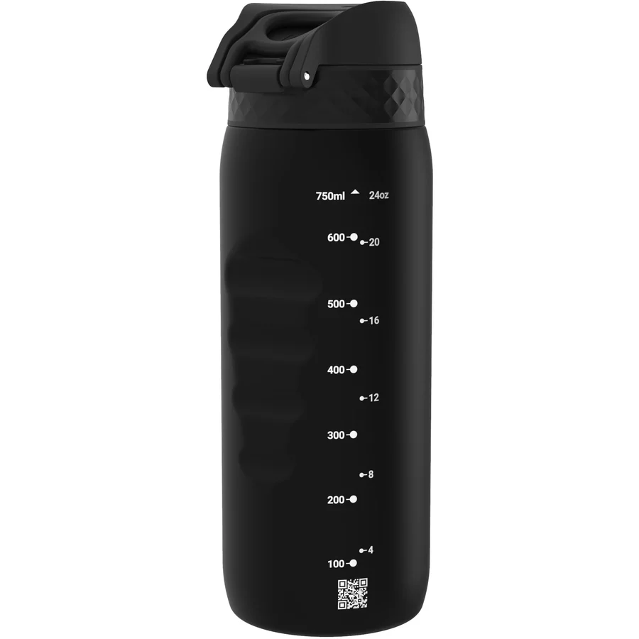 ion8 Trinkflasche auslaufsicher 750 ml schwarz