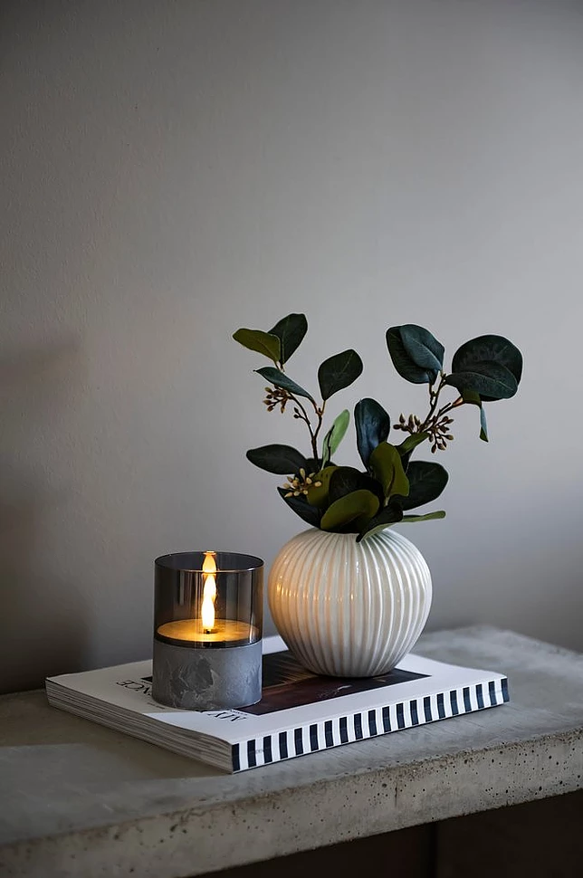 B/O Led-lys med glass 15 cm