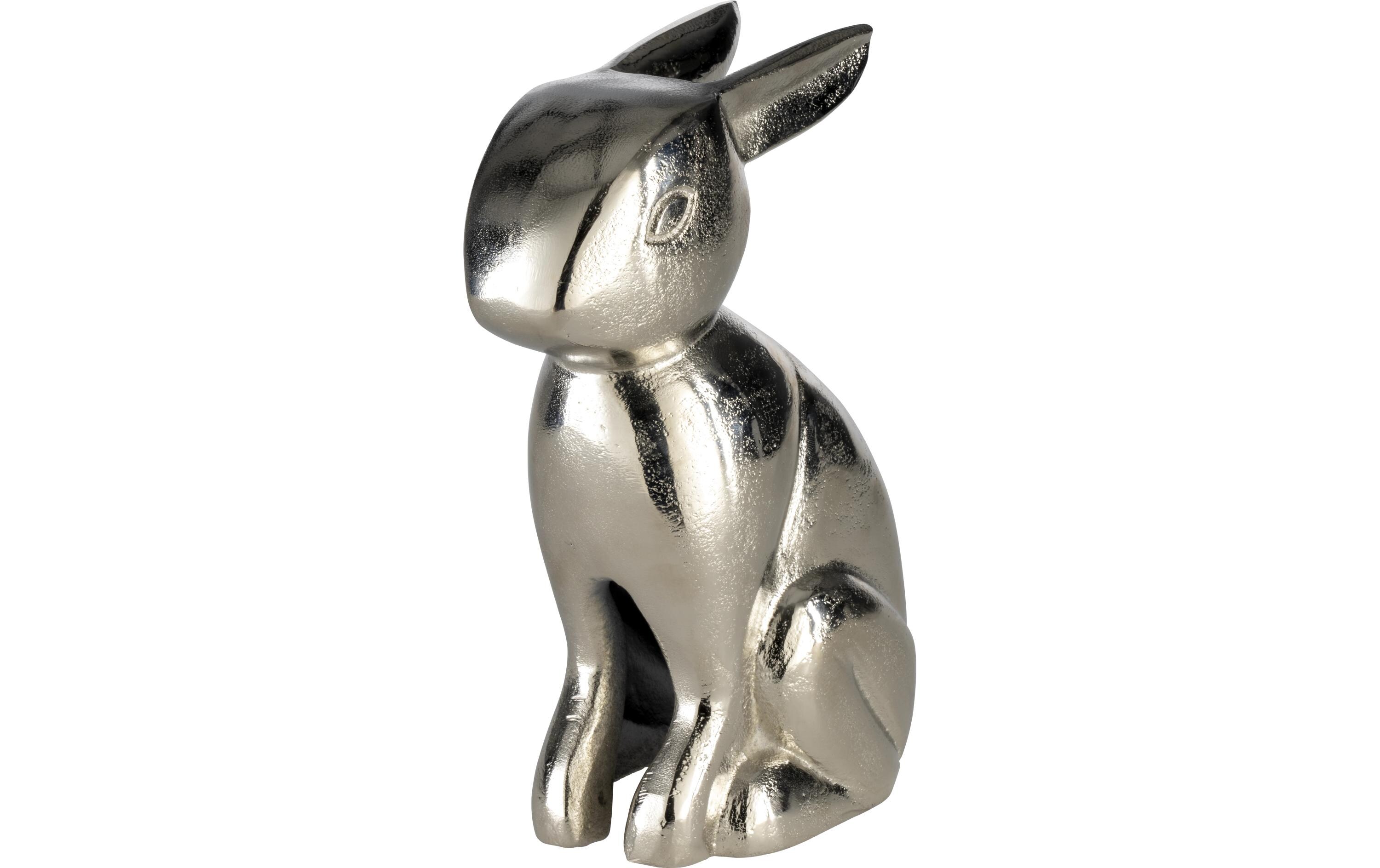 Hase Vohilava 22 cm, SilberHasenfigur