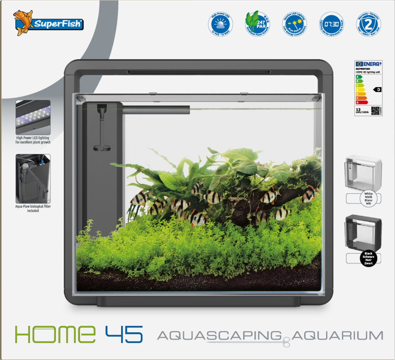 SuperFish aquarium Home 45 wit 40 L