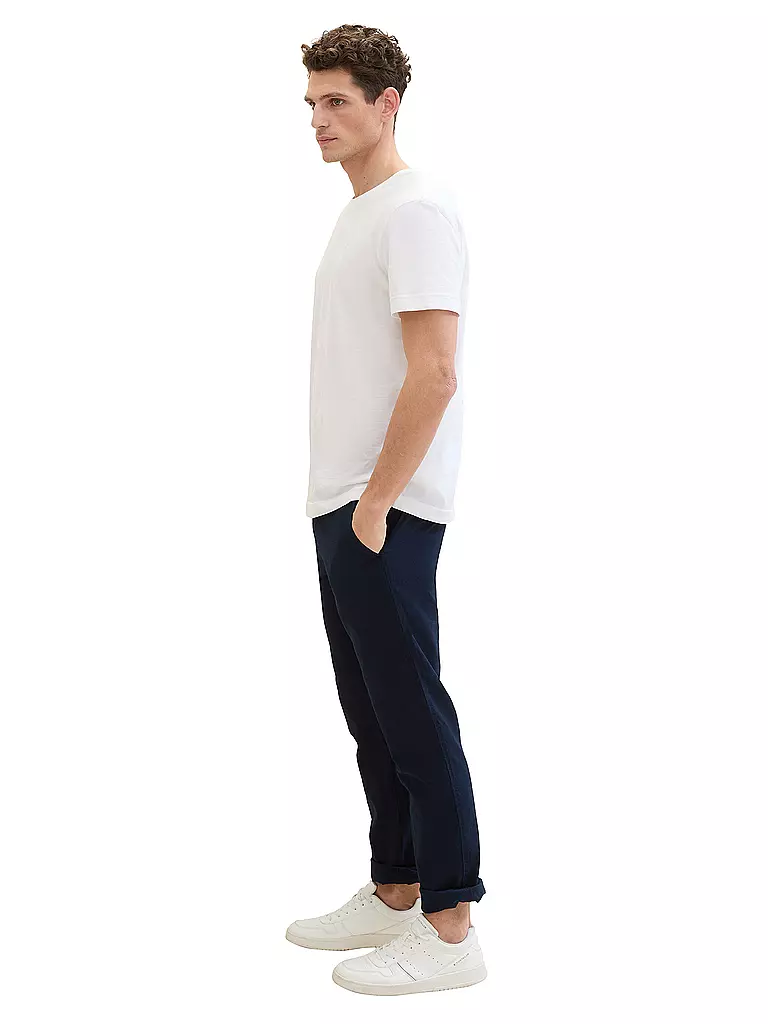 TOM TAILOR Leinenchino blau