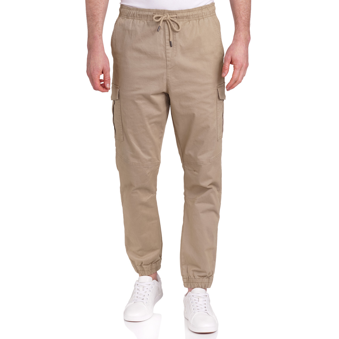 VanVaan Denim Herren Cargohose in Unifarben beige
