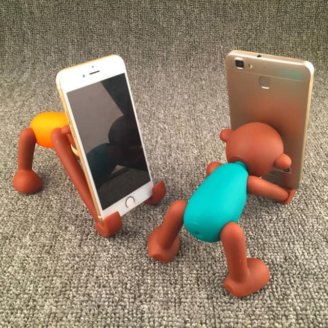 Universal mobiltelefonstativ Cute Animal Monkey Justerbar telefonholder