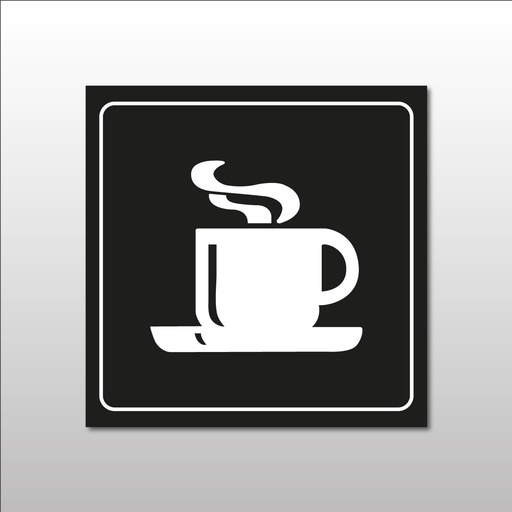 Panneau d'information - Cafétéria Tasse Chaude - Gravoply