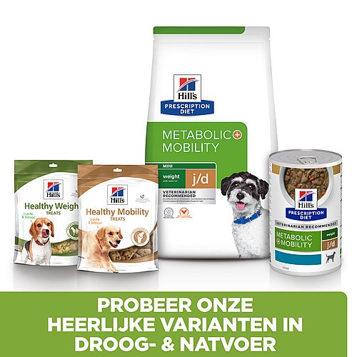Hill's Prescription Diet Metabolic + Mobility Mini Weight Management hondenvoer met Kip | 6 kg | 12265.1