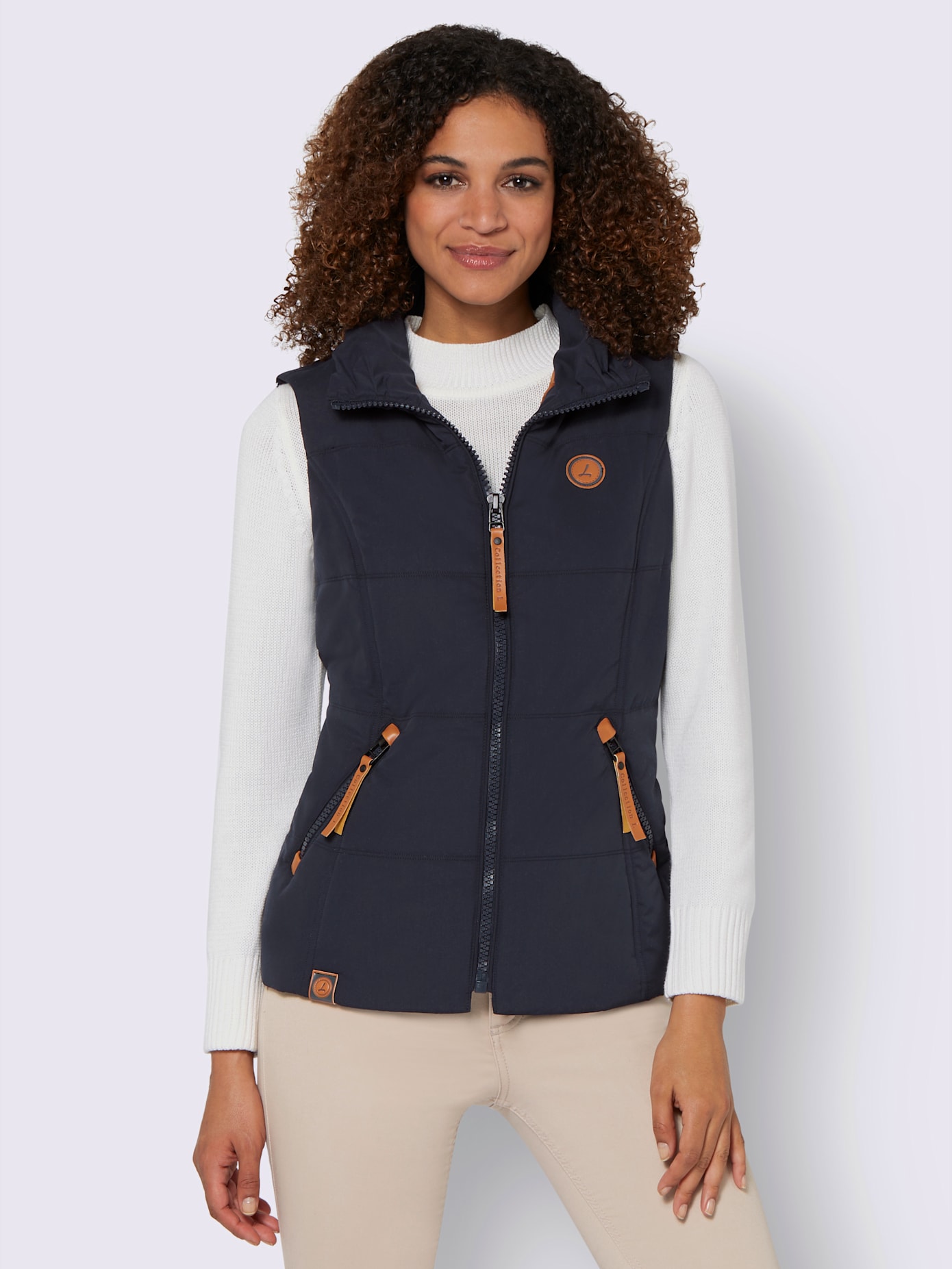 Gilet matelassé joli aspect contrasté