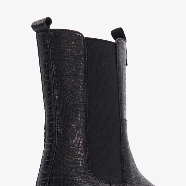 Blue Box meisjes chelsea boots met crocoprint