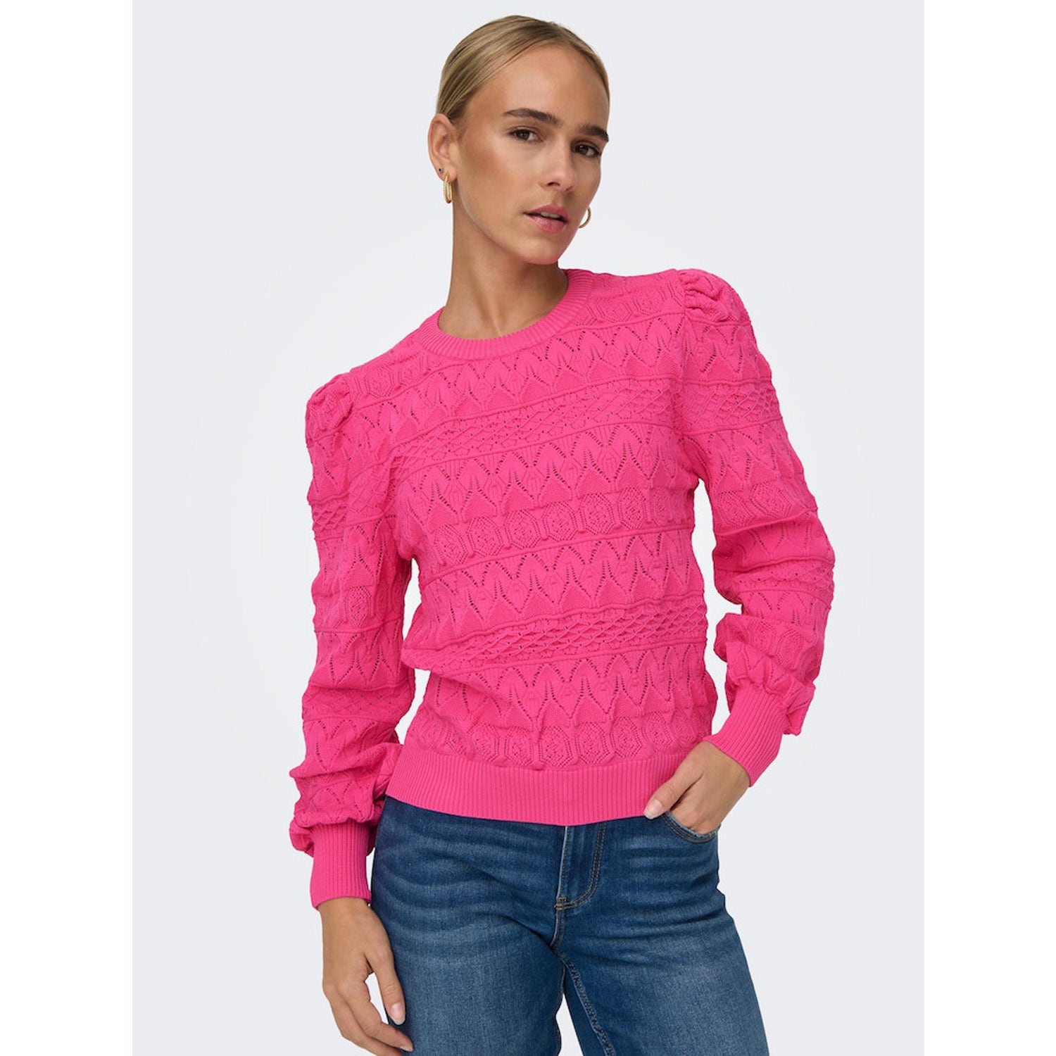 ONLY  Sandy Long Sleeve Structure O-Neck